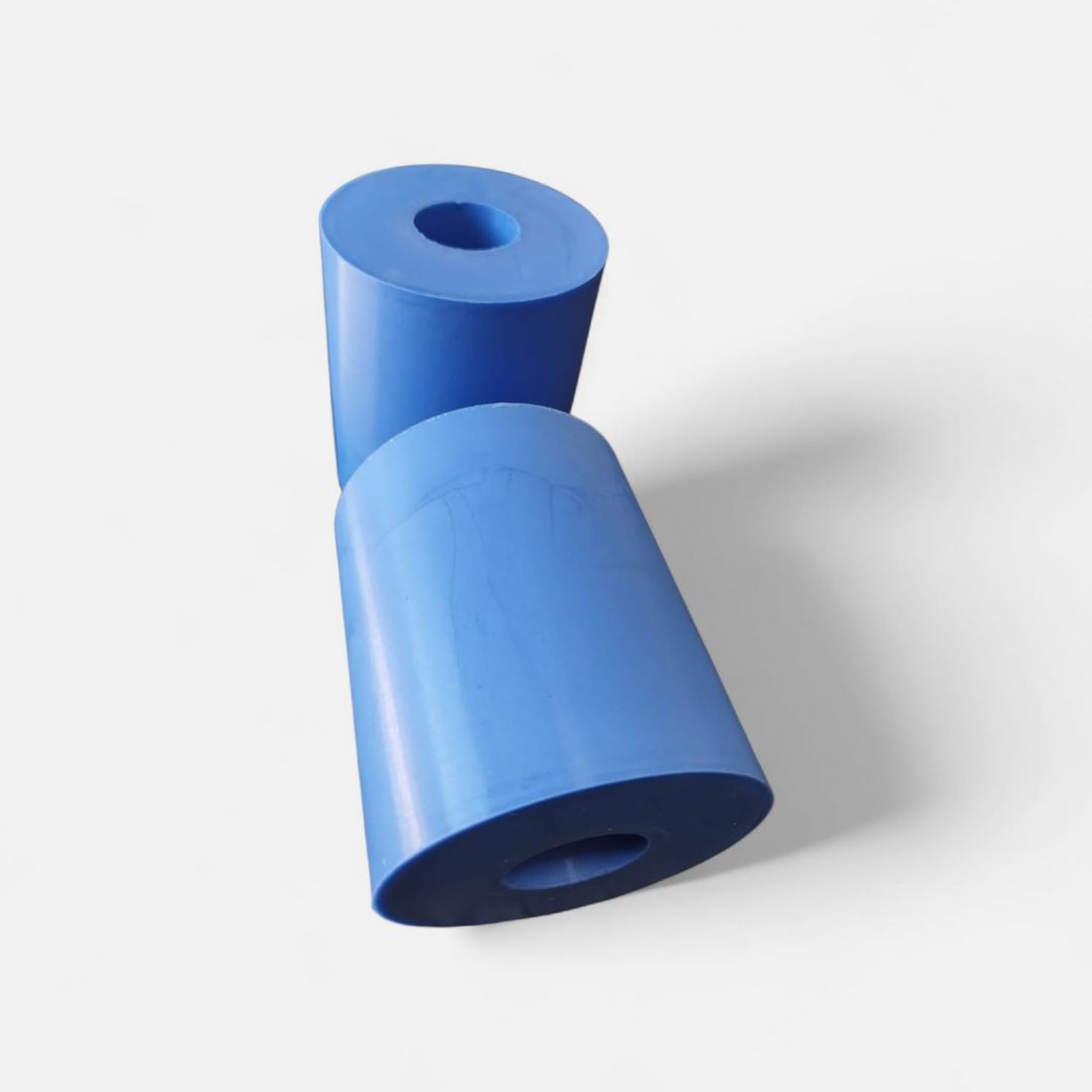 Rodillos revestidos en silicona azul